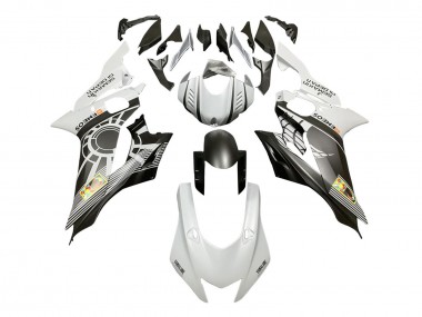 Preisgünstige Yamaha YZF 600 R6 Motorrad Verkleidung 2017-2023 - Weiss Grau Matt Schwarz ENEOS Semakin Didepan