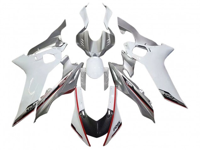 Preisgünstige Yamaha YZF 600 R6 Motorrad Verkleidung 2017-2023 - Silber Weiss Rot Schwarz