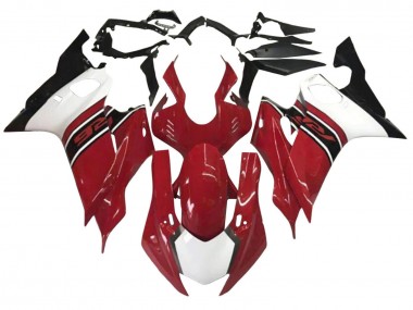 Preisgünstige Yamaha YZF 600 R6 Motorrad Verkleidung 2017-2023 - Weiss Rot Schwarz