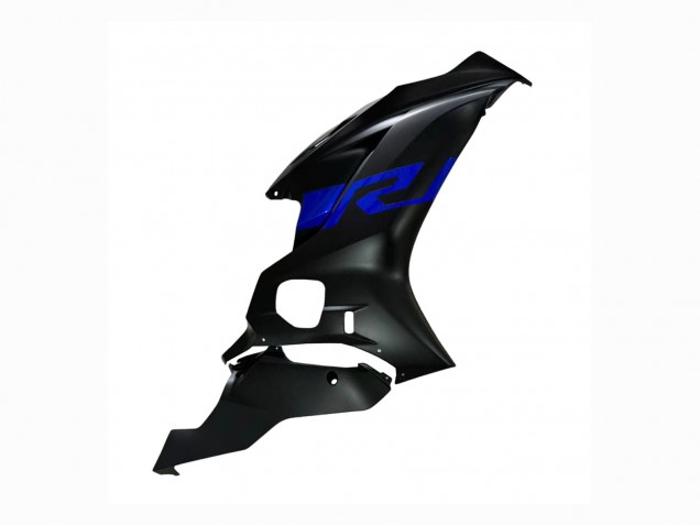 Preisgünstige Yamaha YZF 600 R6 Motorrad Verkleidung 2017-2023 - Blau Matt Schwarz