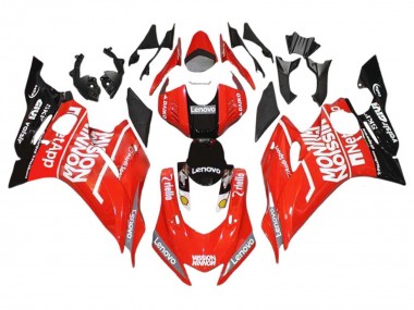 Preisgünstige Yamaha YZF 600 R6 Motorrad Verkleidung 2017-2023 - Rot Schwarz