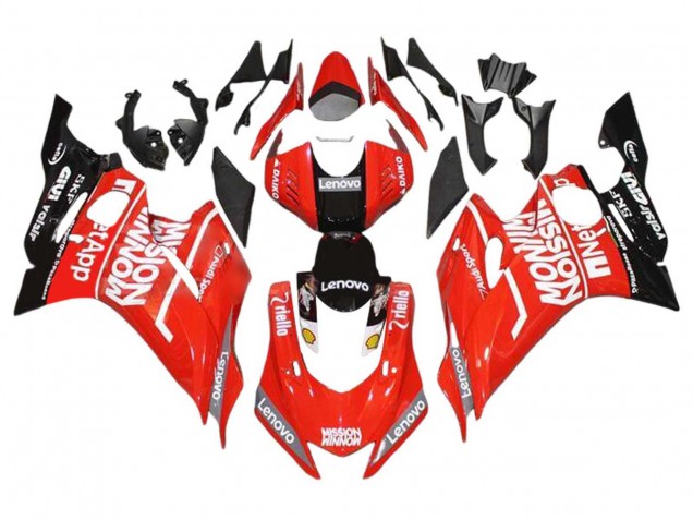 Preisgünstige Yamaha YZF 600 R6 Motorrad Verkleidung 2017-2023 - Rot Schwarz