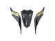 Preisgünstige Yamaha YZF 600 R6 Motorrad Verkleidung 2017-2023 - Gold Schwarz Carbonfaser