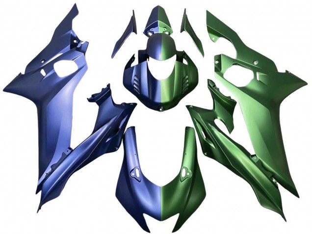 Preisgünstige Yamaha YZF 600 R6 Motorrad Verkleidung 2017-2023 - Blau Grun