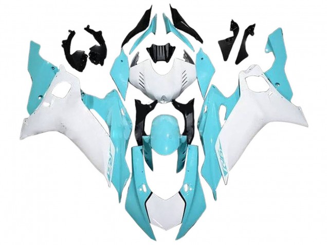 Preisgünstige Yamaha YZF 600 R6 Motorrad Verkleidung 2017-2023 - Weiss Hellblau