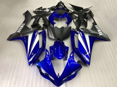 Preisgünstige Yamaha YZF R1 Motorrad Verkleidung 2007-2008 - Blau Weiss Matt Schwarz
