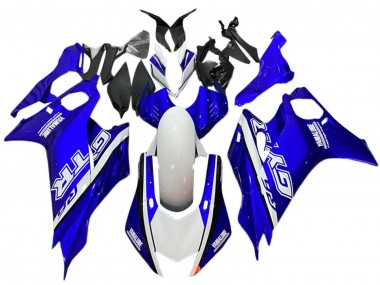 Preisgünstige Yamaha YZF 600 R6 Motorrad Verkleidung 2017-2023 - Weiss Blau GYTR