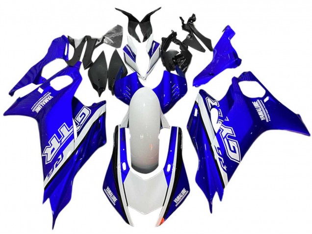 Preisgünstige Yamaha YZF 600 R6 Motorrad Verkleidung 2017-2023 - Weiss Blau GYTR