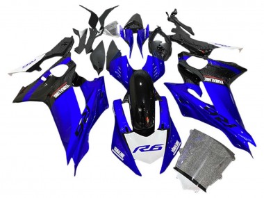 Preisgünstige Yamaha YZF 600 R6 Motorrad Verkleidung 2017-2023 - Blau Schwarz Weiss