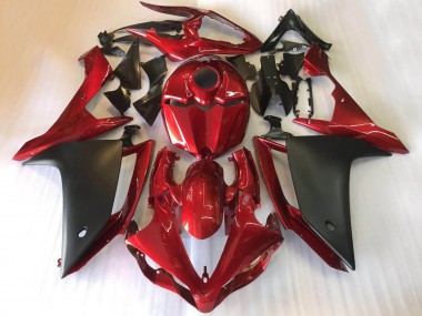 Preisgünstige Yamaha YZF R1 Motorrad Verkleidung 2007-2008 - Rot Matt Schwarz