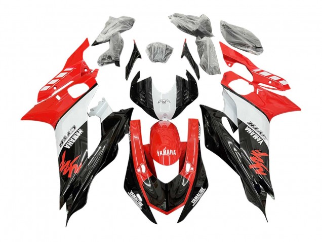Preisgünstige Yamaha YZF 600 R6 Motorrad Verkleidung 2017-2023 - Weiss Rot Schwarz GYTR Yamalube