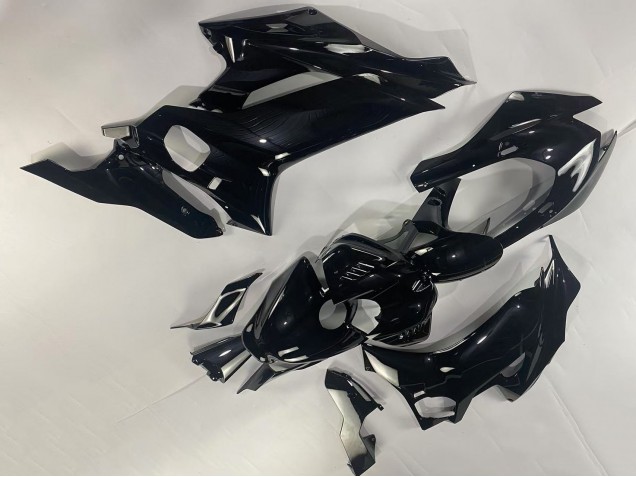 Preisgünstige Yamaha YZF 600 R6 Motorrad Verkleidung 2017-2023 - Glanzendes Schwarz
