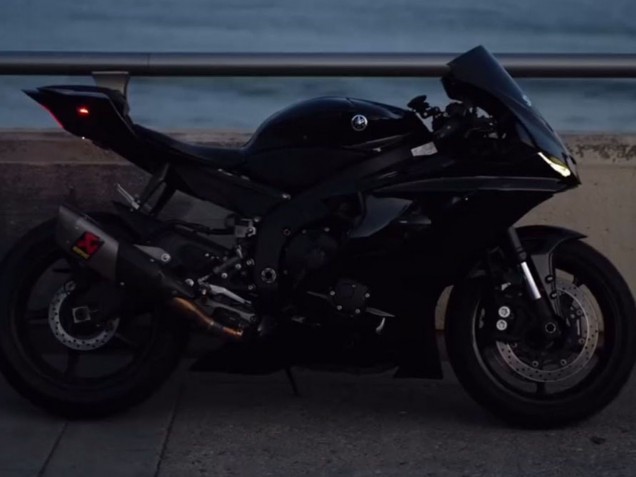 Preisgünstige Yamaha YZF 600 R6 Motorrad Verkleidung 2017-2023 - Glanzendes Schwarz
