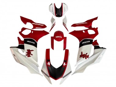 Preisgünstige Yamaha YZF 600 R6 Motorrad Verkleidung 2017-2023 - Weiss Rot Schwarz