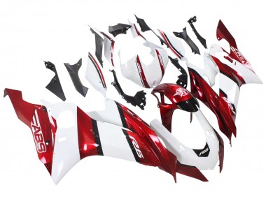 Preisgünstige Yamaha YZF 600 R6 Motorrad Verkleidung 2017-2023 - Weiss Rot Schwarz