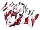 Preisgünstige Yamaha YZF 600 R6 Motorrad Verkleidung 2017-2023 - Weiss Rot Schwarz