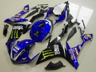 Preisgünstige Yamaha YZF R1 Motorrad Verkleidung 2007-2008 - Weiss Blau Schwarz Grun Monster