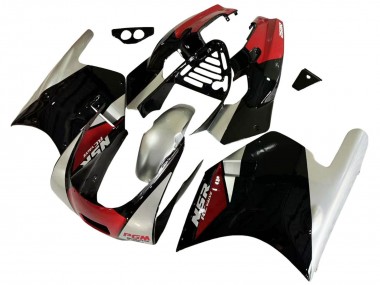 Preisgünstige Honda NSR250R Motorrad Verkleidung 1988-1989 - Silber Rot Glanzendes Schwarz