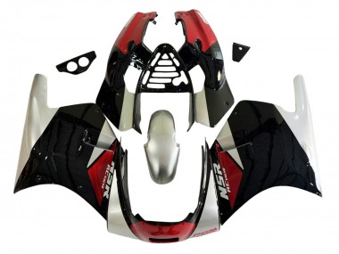 Preisgünstige Honda NSR250R Motorrad Verkleidung 1988-1989 - Silber Rot Glanzendes Schwarz