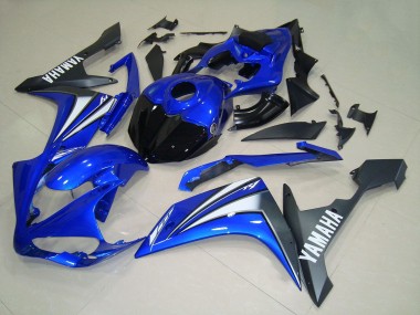 Preisgünstige Yamaha YZF R1 Motorrad Verkleidung 2007-2008 - Blau Weiss Schwarz