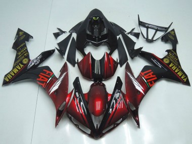 Preisgünstige Yamaha YZF R1 Motorrad Verkleidung 2007-2008 - Kastanienbraun Rot Schwarz Fiat