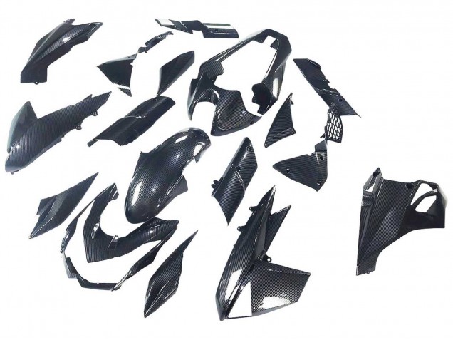Preisgünstige Kawasaki Z1000 Motorrad Verkleidung 2010-2013 - Schwarze Carbonfaser