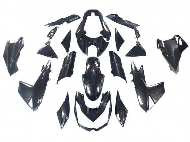 Preisgünstige Kawasaki Z1000 Motorrad Verkleidung 2010-2013 - Schwarze Carbonfaser
