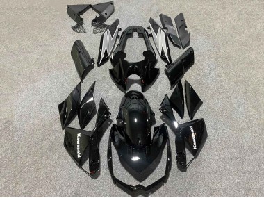 Preisgünstige Kawasaki Z1000 Motorrad Verkleidung 2010-2013 - Glanzendes Schwarz Weiss