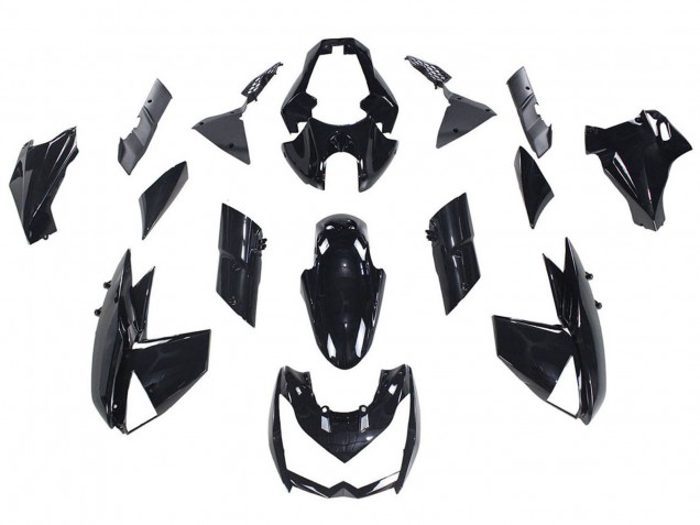 Preisgünstige Kawasaki Z1000 Motorrad Verkleidung 2010-2013 - Glanzendes Schwarz