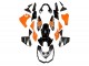 Preisgünstige Kawasaki Z1000 Motorrad Verkleidung 2010-2013 - Orange Glanzendes Schwarz