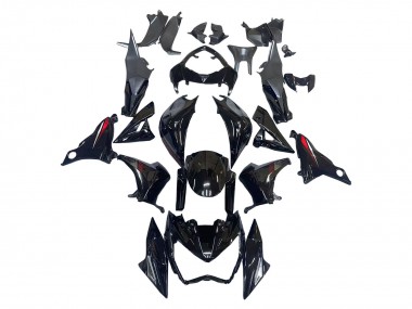 Preisgünstige Kawasaki Z800 Motorrad Verkleidung 2013-2018 - Glanzendes Schwarz Rot