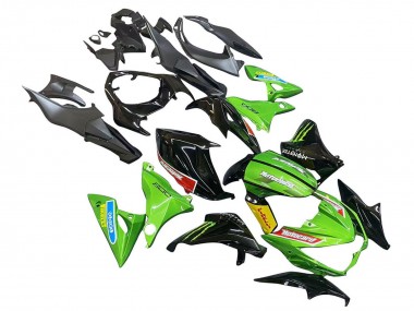 Preisgünstige Kawasaki Z800 Motorrad Verkleidung 2013-2018 - Grun Glanzendes Schwarz Rot Gelb