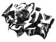 Preisgünstige Kawasaki ZX12R Motorrad Verkleidung 2000-2001 - Glanzendes Schwarz Weiss Elf Schnee