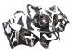 Preisgünstige Kawasaki ZX12R Motorrad Verkleidung 2000-2001 - Glanzendes Schwarz Weiss Elf Schnee