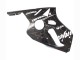 Preisgünstige Kawasaki ZX12R Motorrad Verkleidung 2000-2001 - Glanzendes Schwarz Weiss Elf Schnee