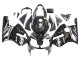 Preisgünstige Kawasaki ZX12R Motorrad Verkleidung 2000-2001 - Glanzendes Schwarz Weiss Elf Schnee