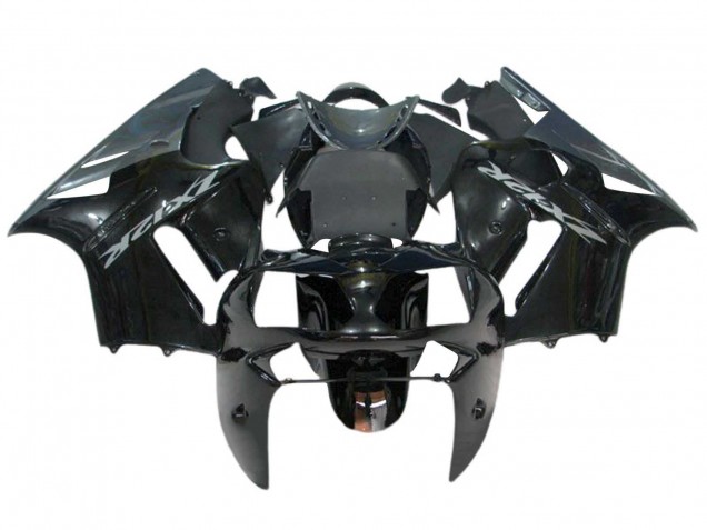 Preisgünstige Kawasaki ZX12R Motorrad Verkleidung Kit 2000-2001 - Glanzendes Schwarz