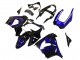 Preisgünstige Kawasaki ZX9R Motorrad Verkleidung 2000-2001 - Glanzendes Schwarz Blau Flamme Weiss