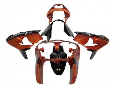 Preisgünstige Kawasaki ZX9R Motorrad Verkleidung 2000-2001 - Orange Schwarz