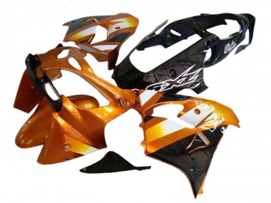 Preisgünstige Kawasaki ZX9R Motorrad Verkleidung 2000-2001 - Orange Schwarz