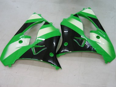 Preisgünstige Kawasaki ZX9R Motorrad Verkleidung 2000-2001 - Grun Silber Schwarz