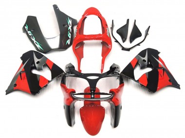 Preisgünstige Kawasaki ZX9R Motorrad Verkleidung 2000-2001 - Rot Schwarz