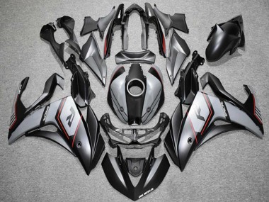 Preisgünstige Yamaha YZF R3 Motorrad Verkleidung 2015-2018 - Nardo Grau Rot Schwarz