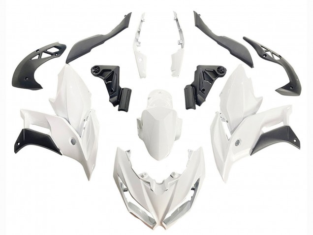Preisgünstige Kawasaki Versys 650 Motorrad Verkleidung 2015-2021 - Weiss Matt Schwarz