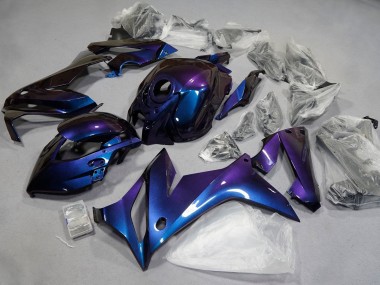 Preisgünstige Honda CBR650R Motorrad Verkleidung 2021-2023 - Chameleon Blau Lila