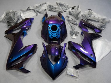 Preisgünstige Honda CBR650R Motorrad Verkleidung 2021-2023 - Chameleon Blau Lila