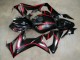 Preisgünstige Honda CBR650R Motorrad Verkleidung 2021-2023 - Glanzendes Schwarz Rot Streifen