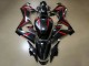 Preisgünstige Honda CBR650R Motorrad Verkleidung 2021-2023 - Glanzendes Schwarz Rot Streifen