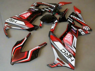 Preisgünstige Honda CBR650R Motorrad Verkleidung 2021-2023 - Weiss Rot Glanzendes Schwarz HRC