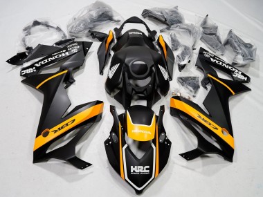 Preisgünstige Honda CBR650R Motorrad Verkleidung 2021-2023 - Matt Schwarz Gelb HRC